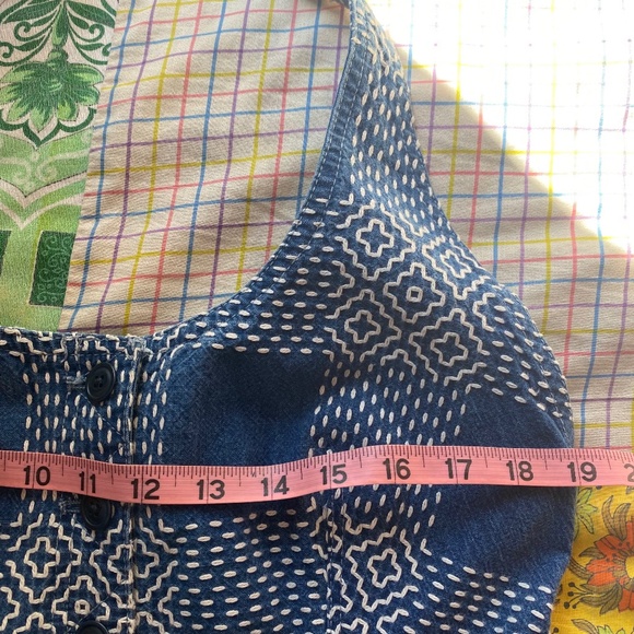 Blue Patterned Halter Dress - Picture 11 of 11